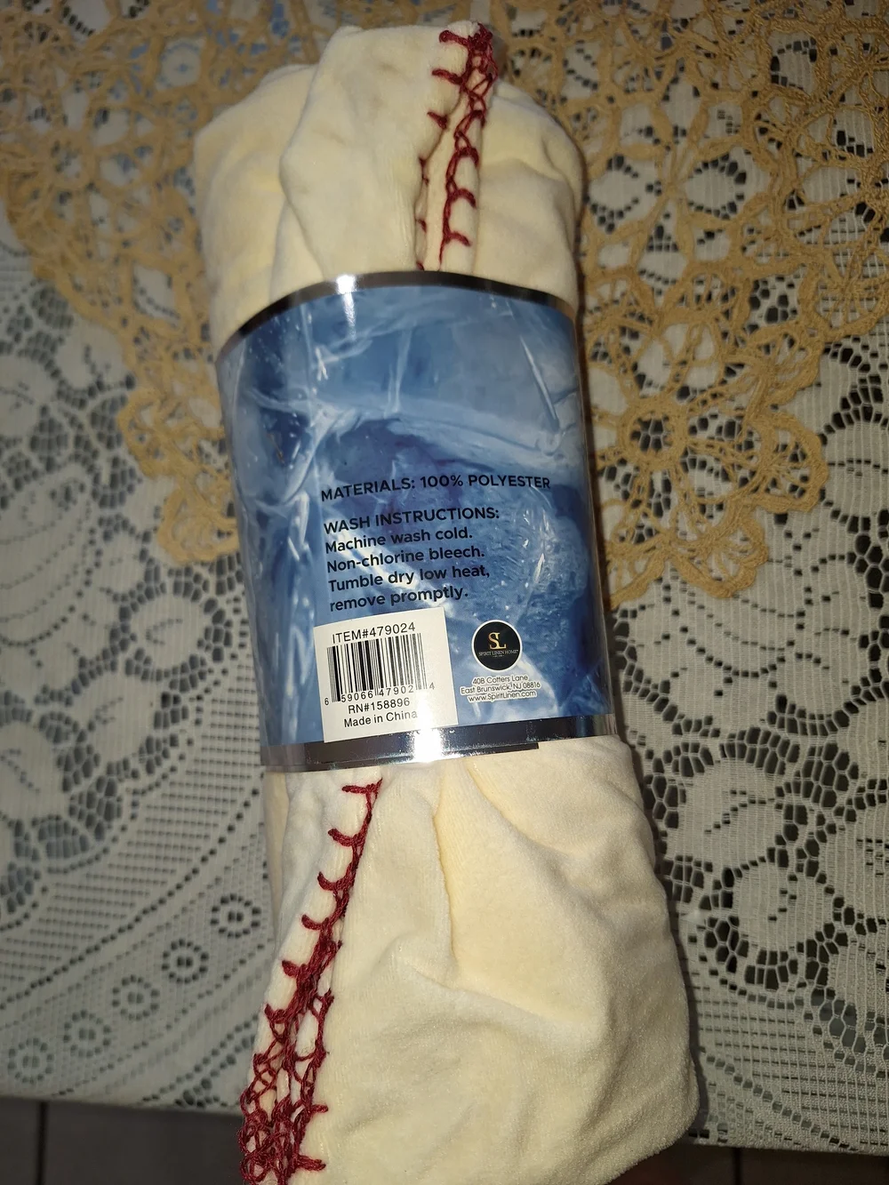 City Living Polar Fleece Throw Blanket in Cream 60